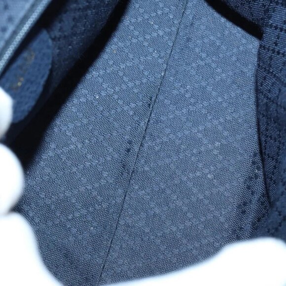 GUCCI Bamboo Hand Bag Suede 2way Navy Gold 000 2214 0316 Auth ep10732 - Picture 10 of 16